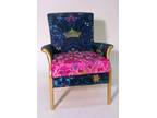 ONE-OFF UPHOLSTERED CHAIR. With silkscreen design