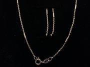 Gold Plated Sterling Silver 18” Necklace