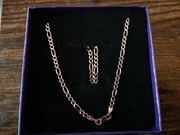 Rose Gold Plated Sterling Silver 18” Necklace
