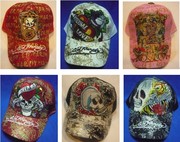 Various patterns of the ED Hardy fashion hat