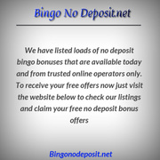 No deposit bingo