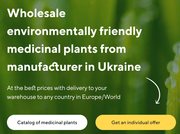 Sale of medicinal plants in bulk from the manufacturer